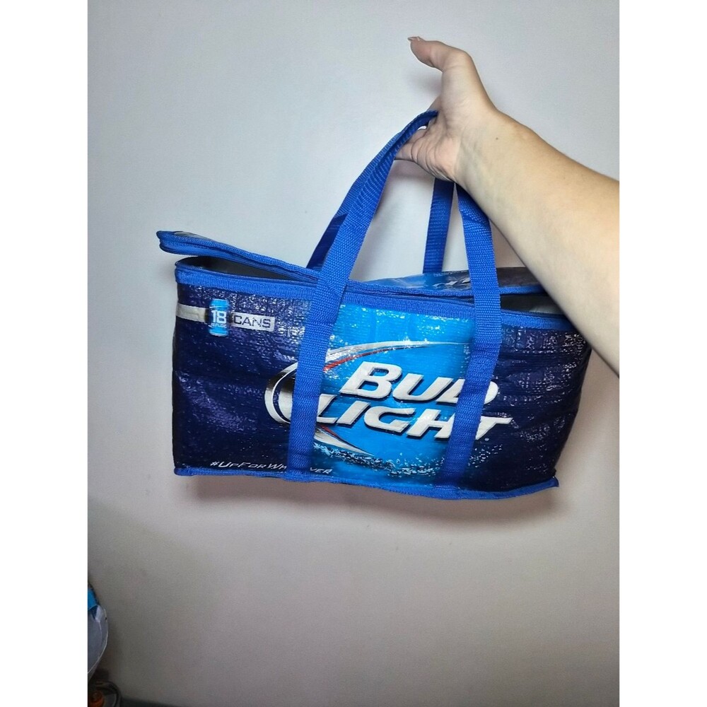 Bud Light Insulated Cooler Tote Bag - Blue